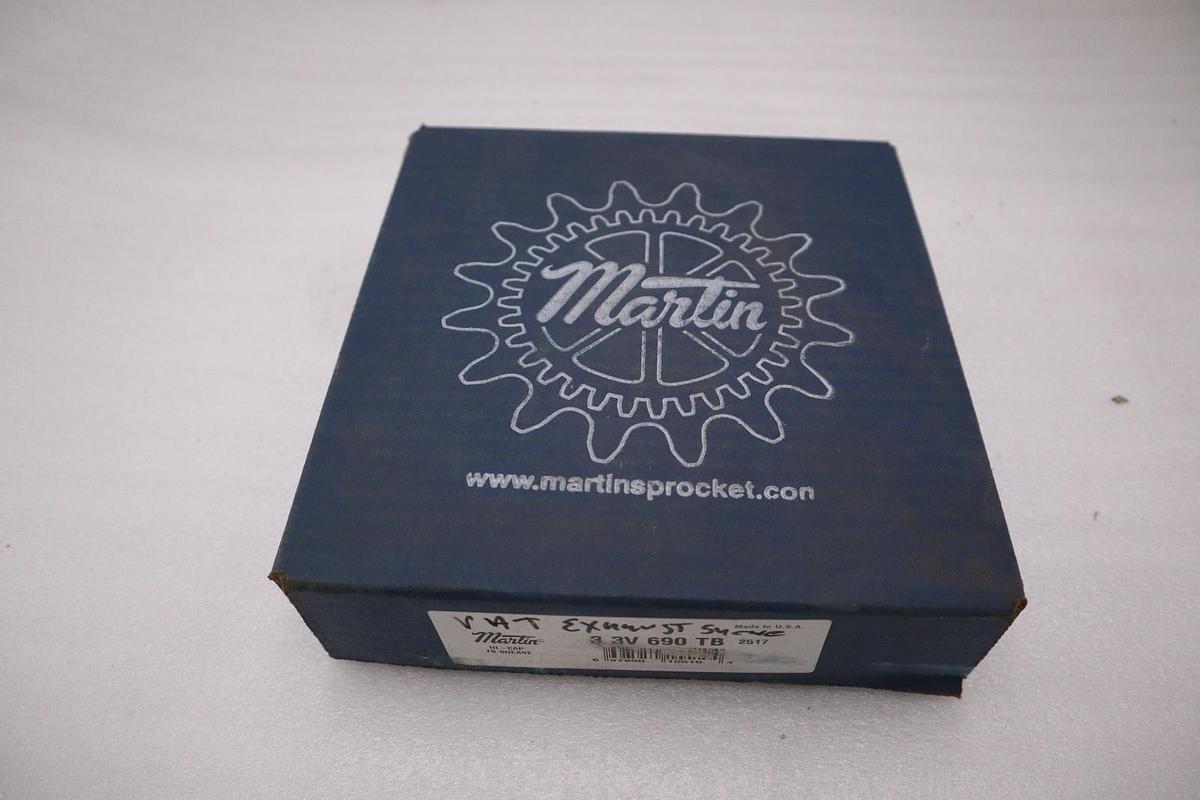 MARTIN 3 3V 690 TB, 2517 HIGH CAP TB SHEAVE, 3 GROOVE, STOCK 5707CC