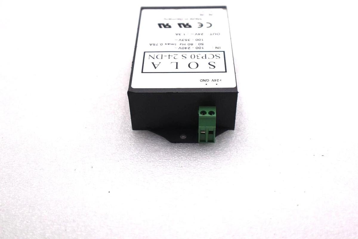 Used SOLA SCP30 S 24-DN POWER SUPPLY IN 100-240V OUT 24VDC #L-633
