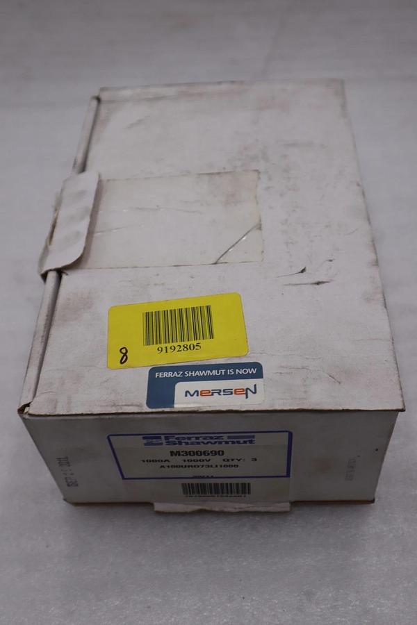 Used BOX OF THREE NEW IN BOX FERRAZ SHAWMUT MERSEN M300690 FUSES STOCK GF-297A