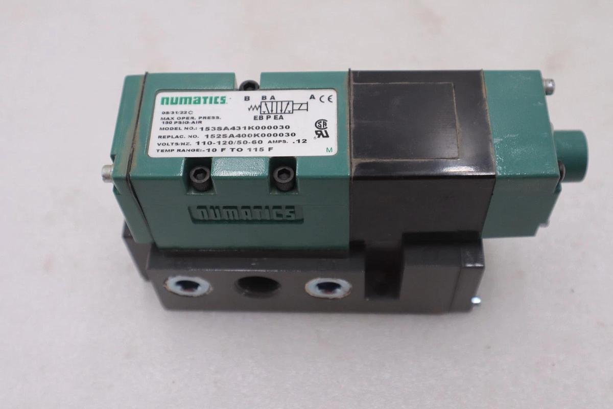 Used NUMATICS SPRING RETURN 153SA431K000030 SOLENOID VALVE - STOCK GF515A