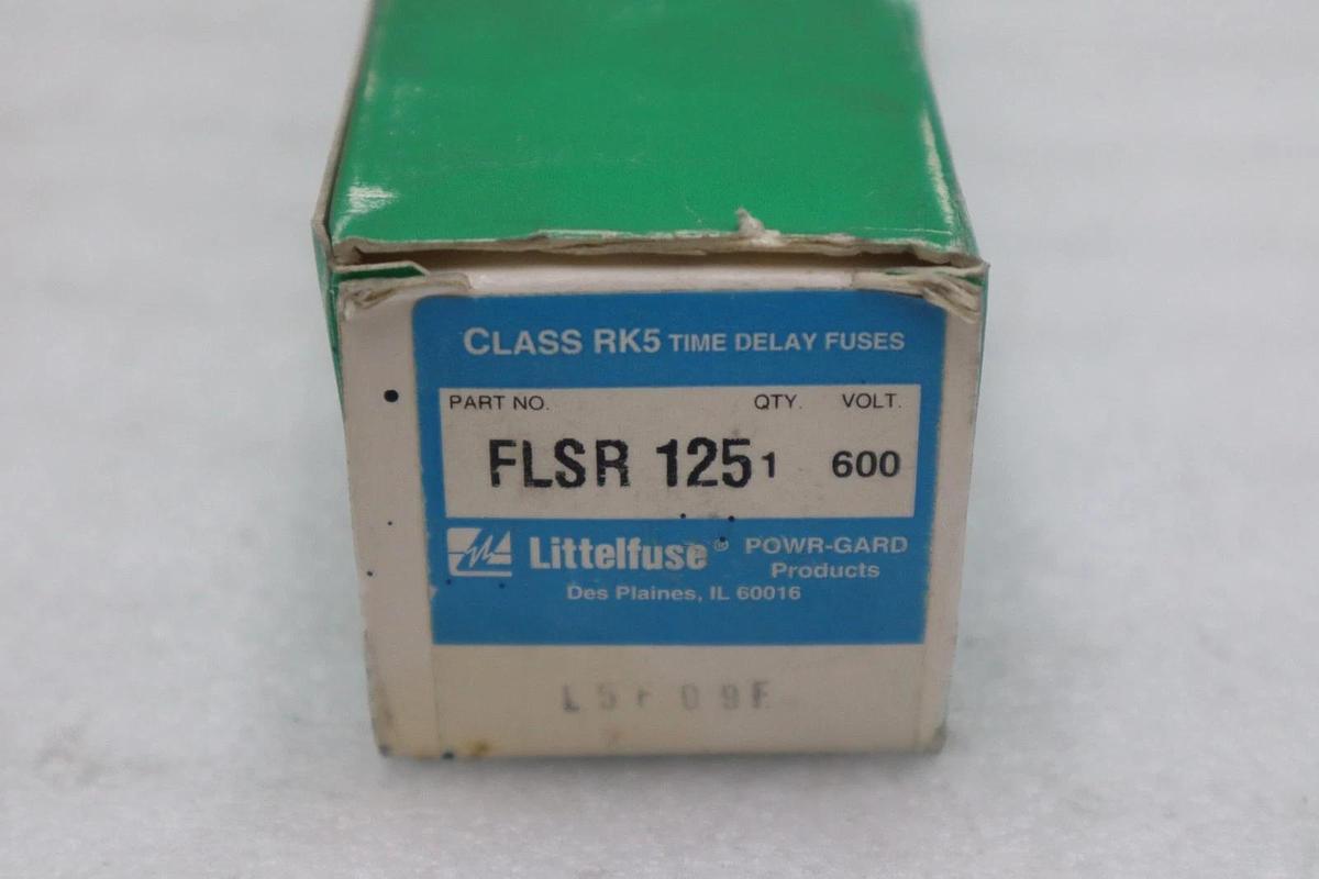 Used LOT OF 2 - Littlefuse FLSR 125 Class RK5 Fuse 600V - STOCK 5808A