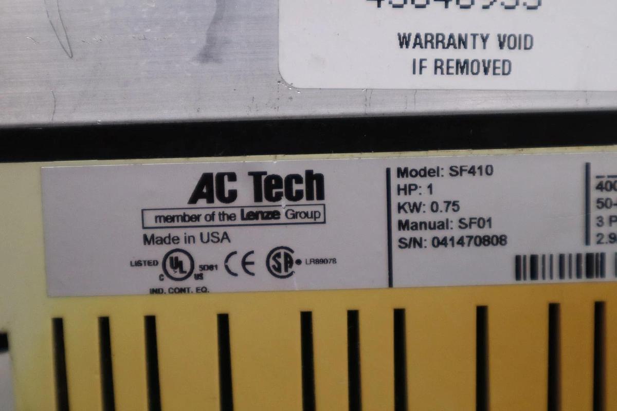 Used AC Tech SCF Series AC Drive SF410 1HP 3Ph STOCK GF132