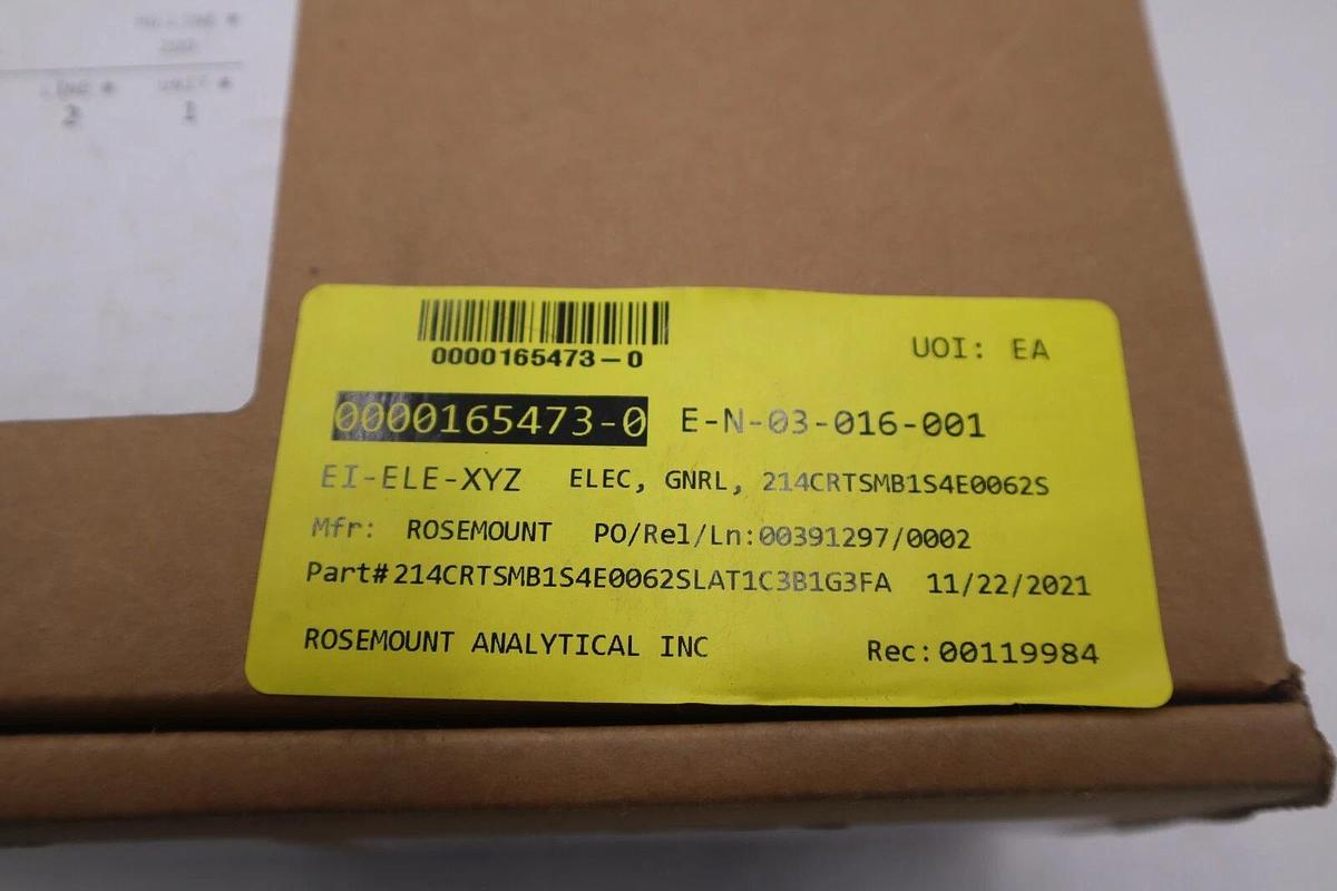 Used Rosemount 214C Temperature Sensor 214CRTSMB1S4E0062SLAT1C3B1G3FA NEW STOCK G370