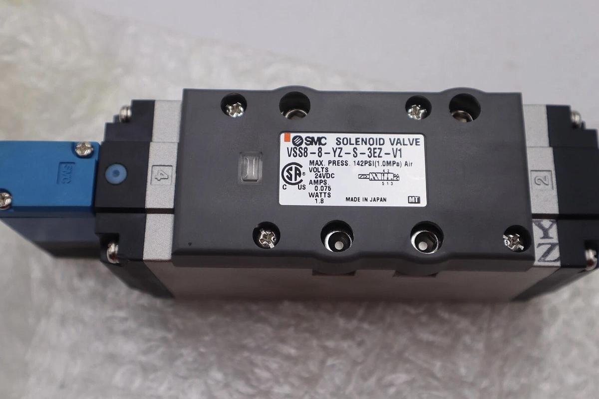 Used SMC VSS8-8-YZ-S-3EZ-V1 SOLENOID VALVE BRAND NEW STOCK K-1835