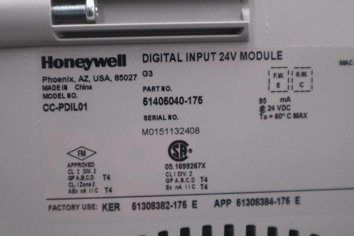 Used NEW Honeywell CC-PDIL01/ 51405040-175 Digital Input 24V Module STOCK G201A
