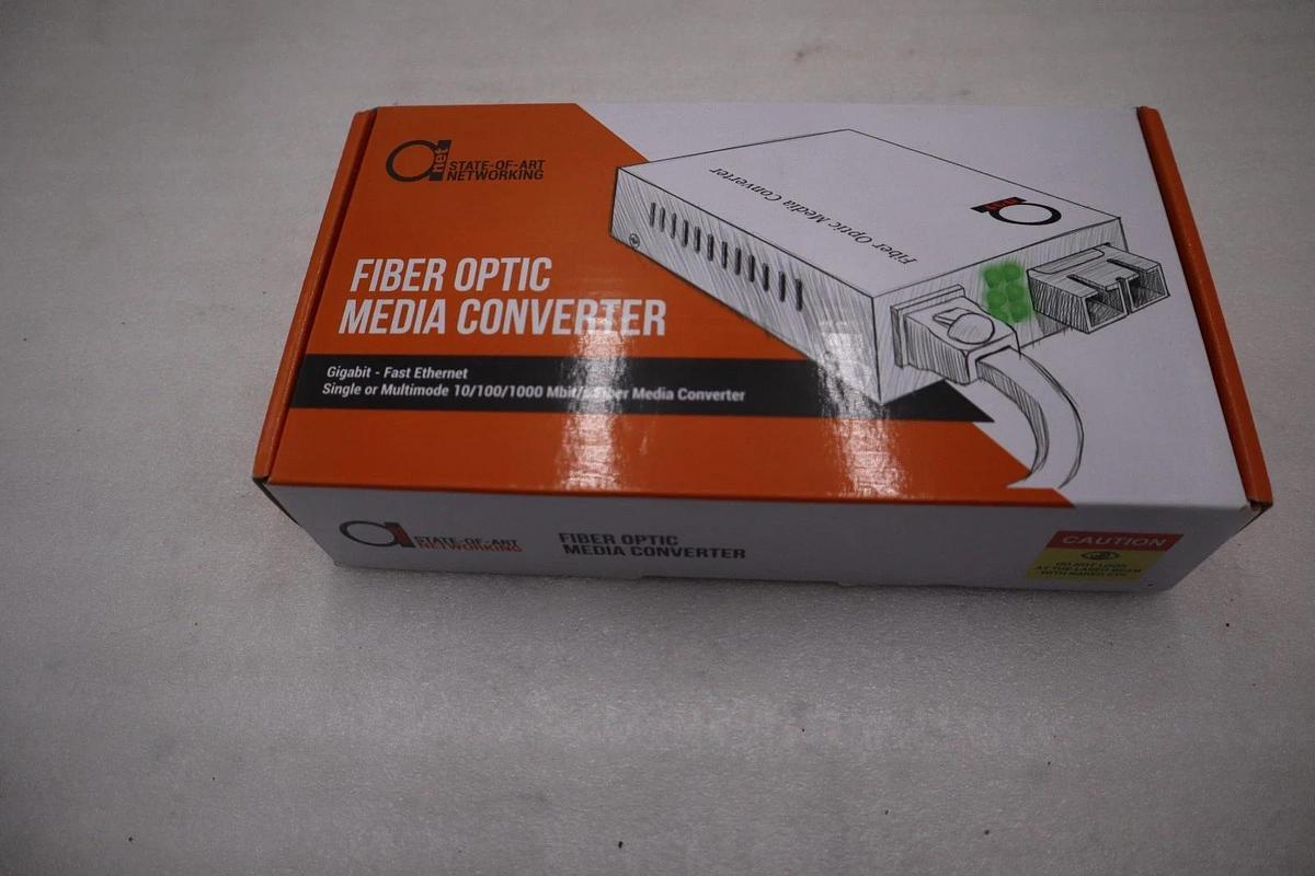 Used NEW OPEN BOX Fiber Optic Media Converter STOCK GF25A