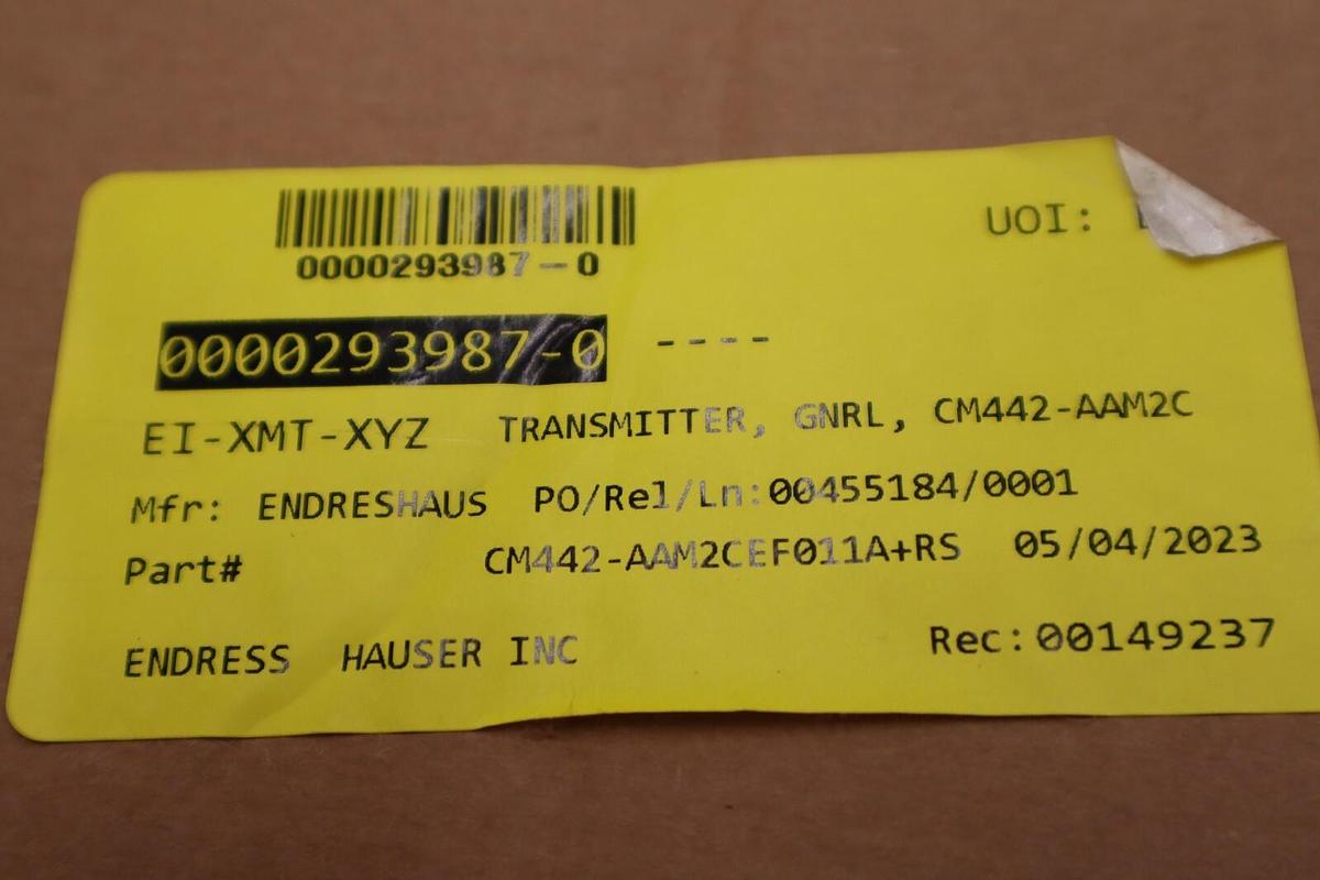 NEW IN BOX ENDRESS & HAUSER CM442-AAM2CEF011A+RS TRANSMITTER STOCK G94