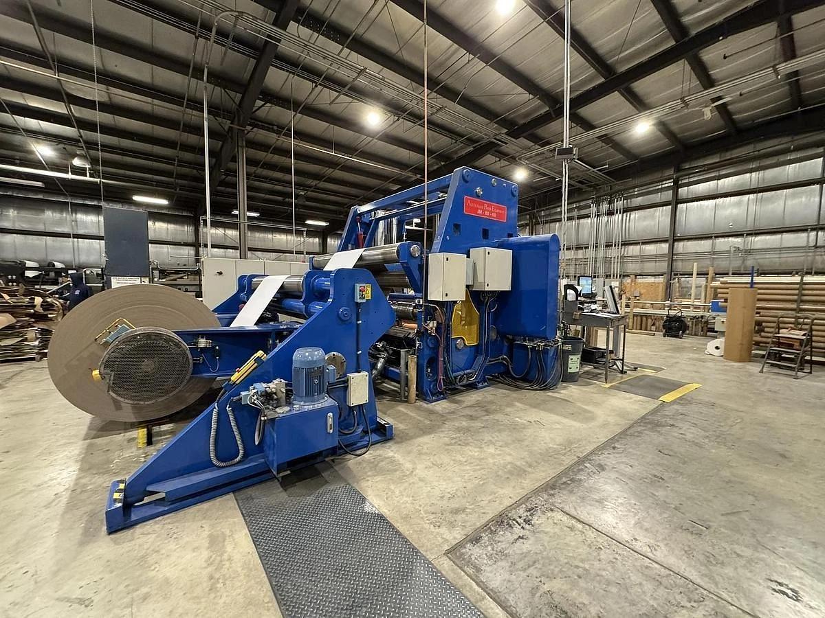 Used 80” WIDE AUSQUIP MODEL JM-80-60 TWO DRUM WINDER - UPDATED HMI