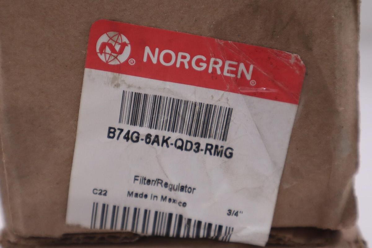 NORGREN B74G-6AK-QD3-RMG / B74G6AKQD3RMG (BRAND NEW) STOCK H202