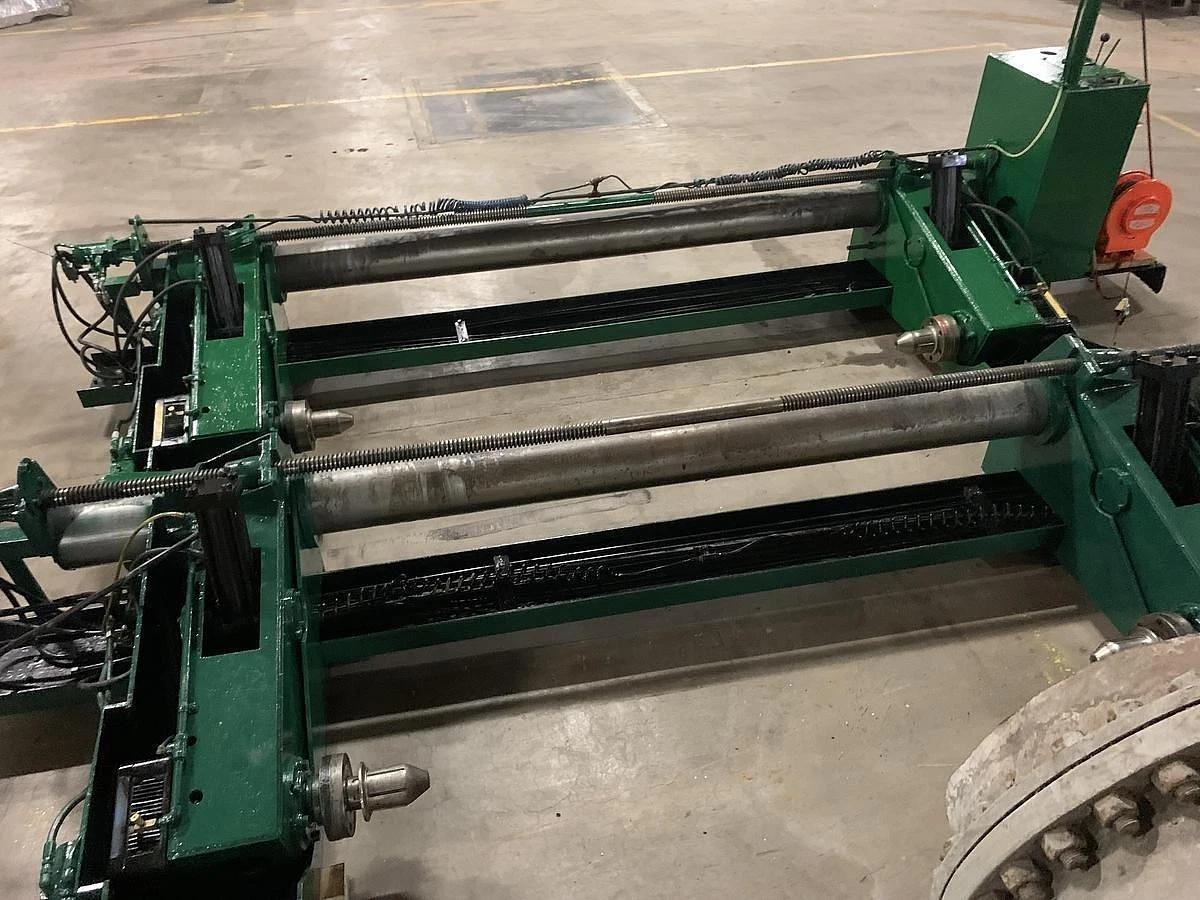 Used 87" S&S SHAFTLESS FLOOR PICK UP UNWIND STANDS 60" DIAMETER (2) AVAILABLE