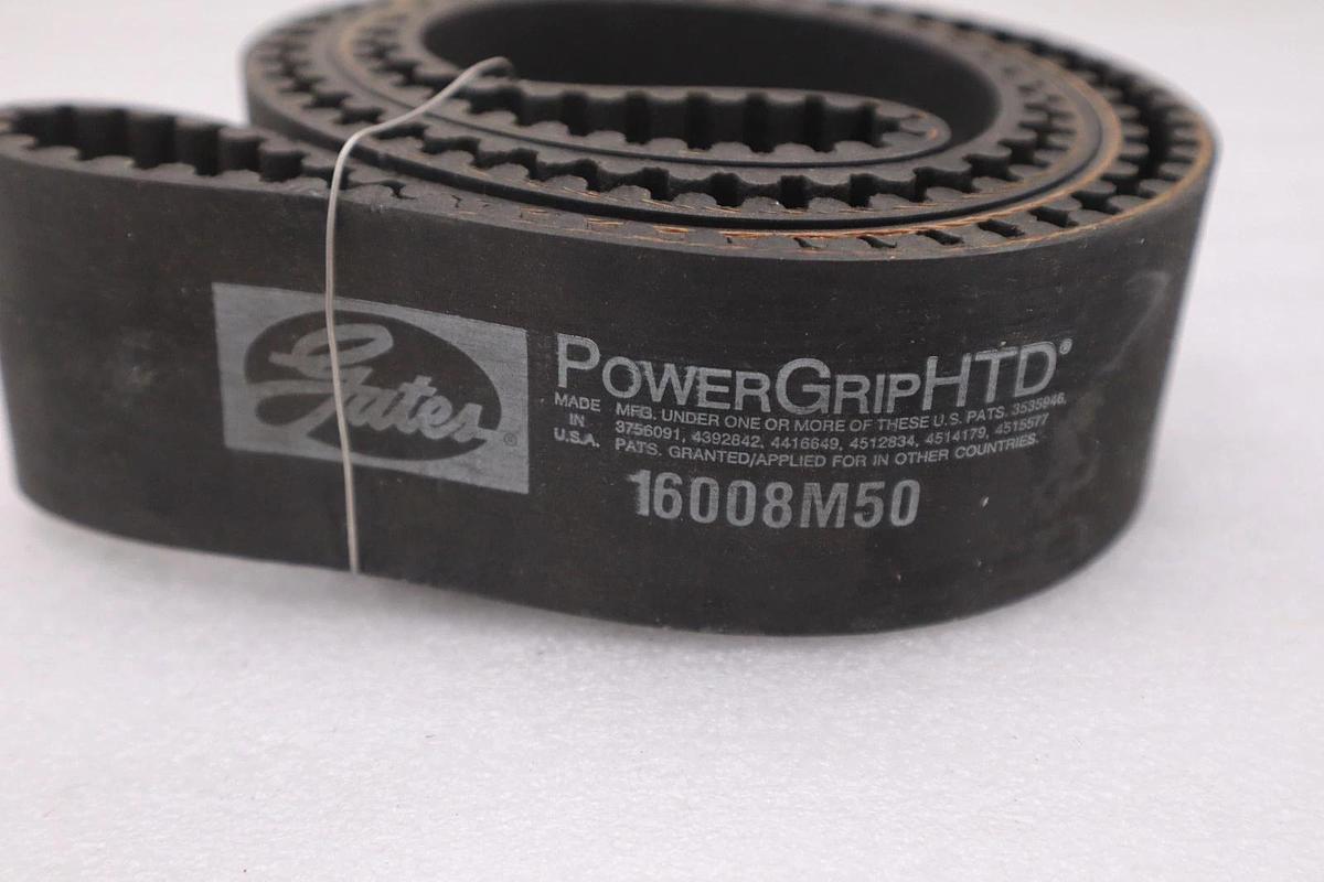 Used GATES 16008M50/1600-8M-50 HTD POWERGRIP TIMING BELT - NEW - STOCK M-9A