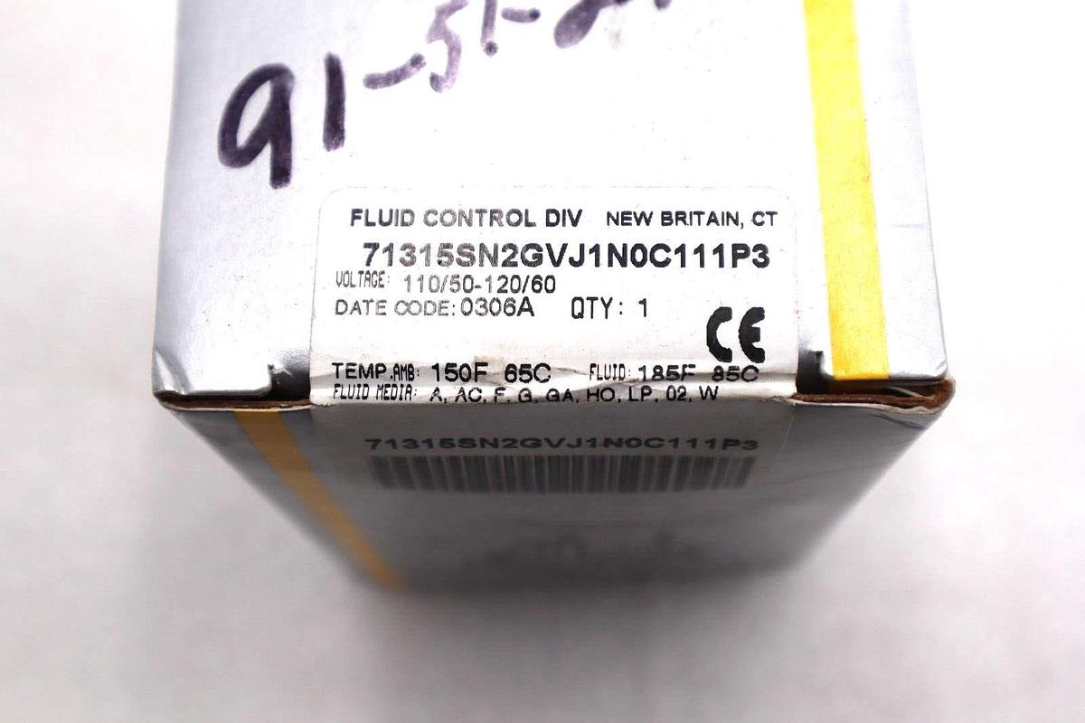 Used NEW PARKER 71315SN2GVJ1N0C111P3 SOLENOID FLUID VALVE #L-530