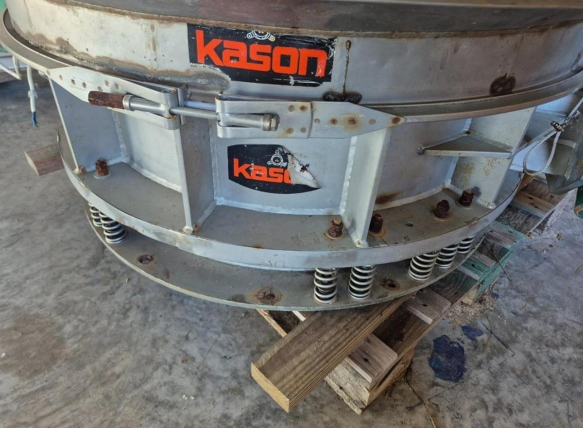 Used KASON 60" DIAMETER STAINLESS STEEL VIBRATING SCREEN SINGLE DECK VIBROSCREEN