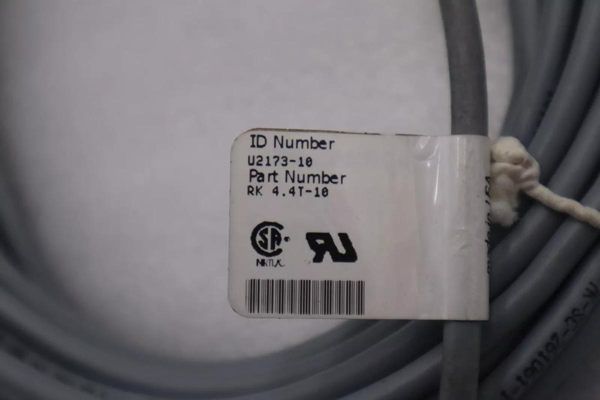 Used Turck RK4.4T-10 Cable Cordset U2173-10 4-Wire 10-Meters STOCK 5327
