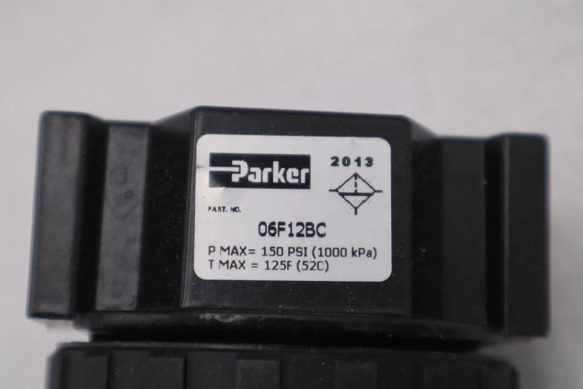 NEW OPEN BOX PARKER 06F12BC / 06F12BC AIR REGULATOR STOCK GF480