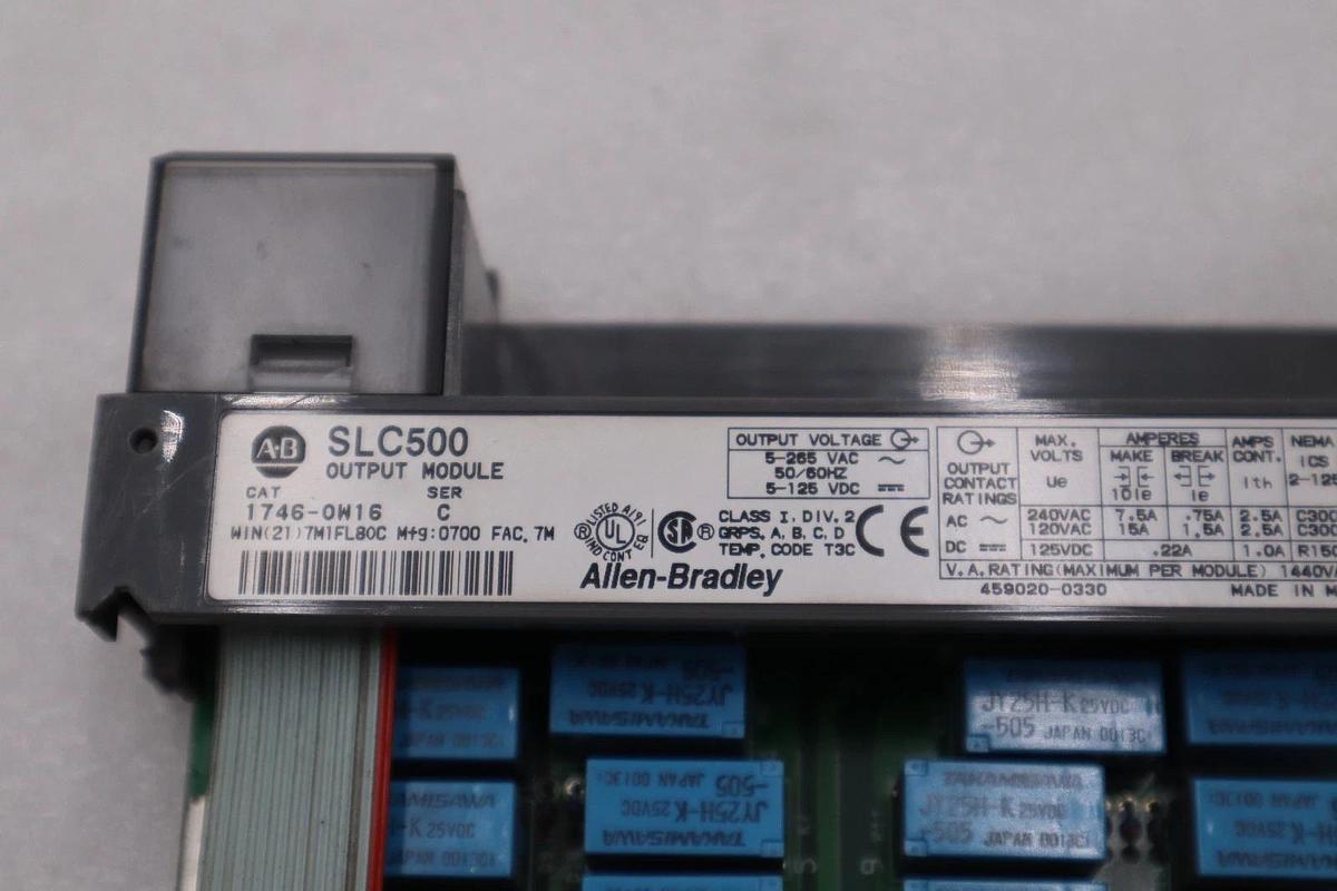 Used Allen Bradley 1746-OW16 /C SLC 500 Relay Output Module STOCK H675A