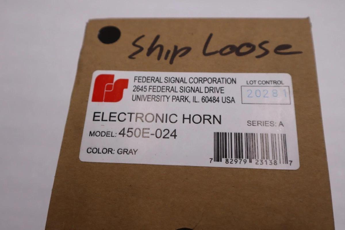 NEW OPEN BOX Federal Signal 450E-024 Vibratone Electronic Horn STK GF249A 782979231387