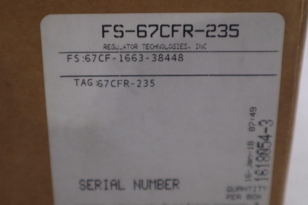 FISHER FS-67CFR-235 FILTER REGULATOR SPG RANGE 0-35PSI MAX 250PSI STOCK GF-754