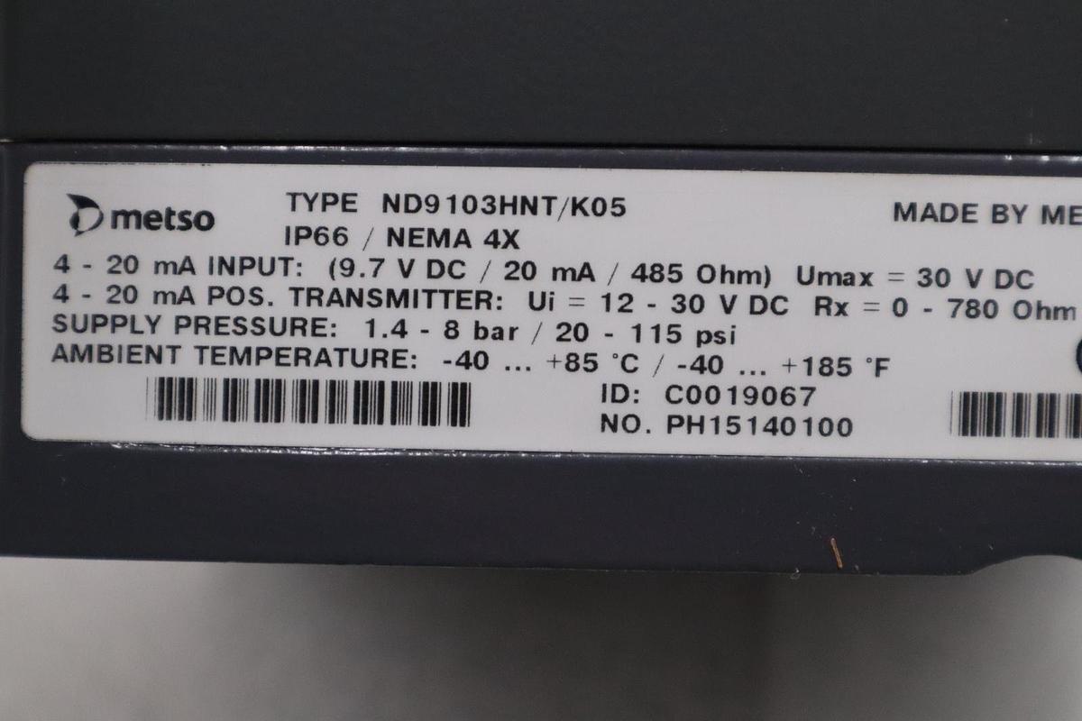 Valmet ND9103HNT/K05-CE07 Intelligent Valve Controller - STOCK GF415