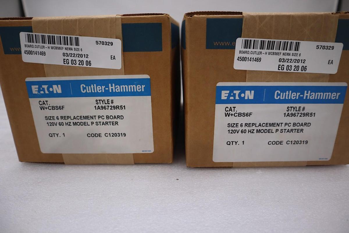 EATON CUTLER HAMMER W+CBS6F / WCBS6F NEW IN BOX SEALED UNIT STOCK G359