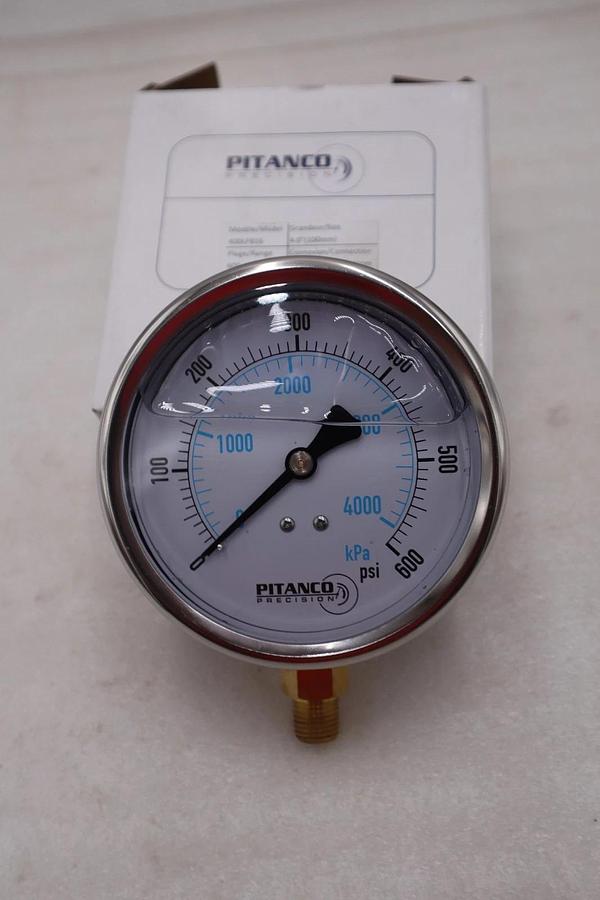 Used PITANCO 400LFB16 4" 600 PSI 1/4 NPT - STOCK GF1072