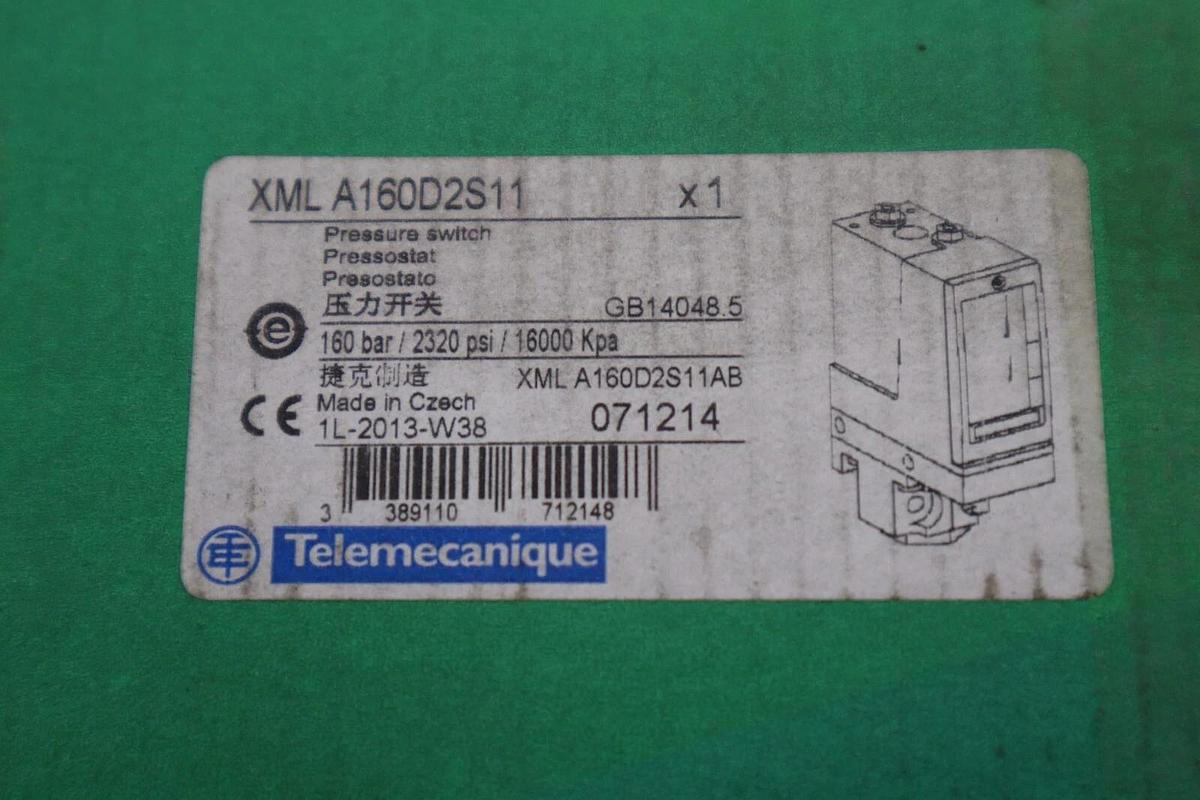 NEW TELEMECANIQUE XML A160D2S11 PRESSURE SWITCH XMLA160D2S11 STOCK K-2297