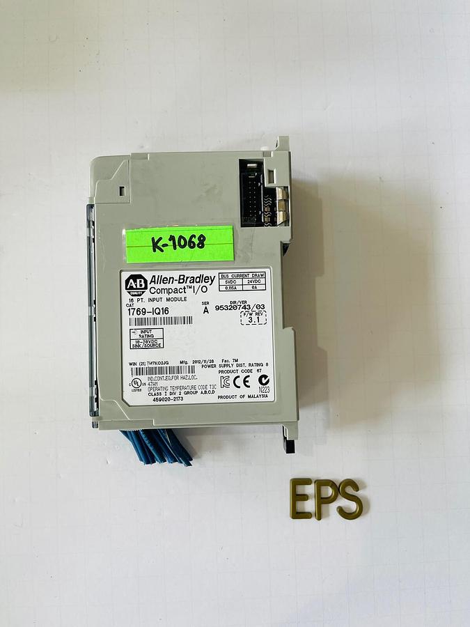 Used Allen-Bradley 1769-IQ16 SER A Compact I/O Module #K-1068