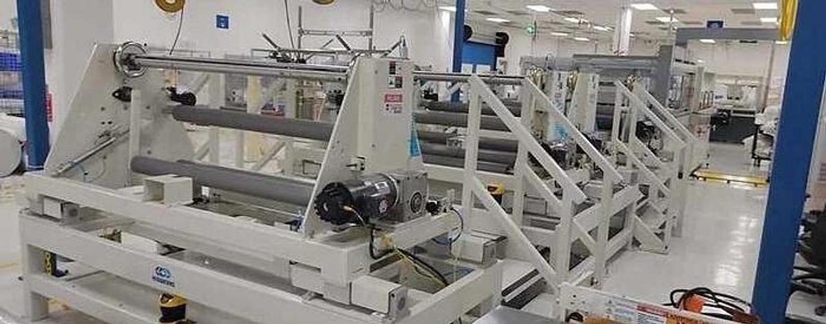 Used 62" Contech Converting Technologies, Inc. Die Cutting Press 100 Tons Mfg. 2019