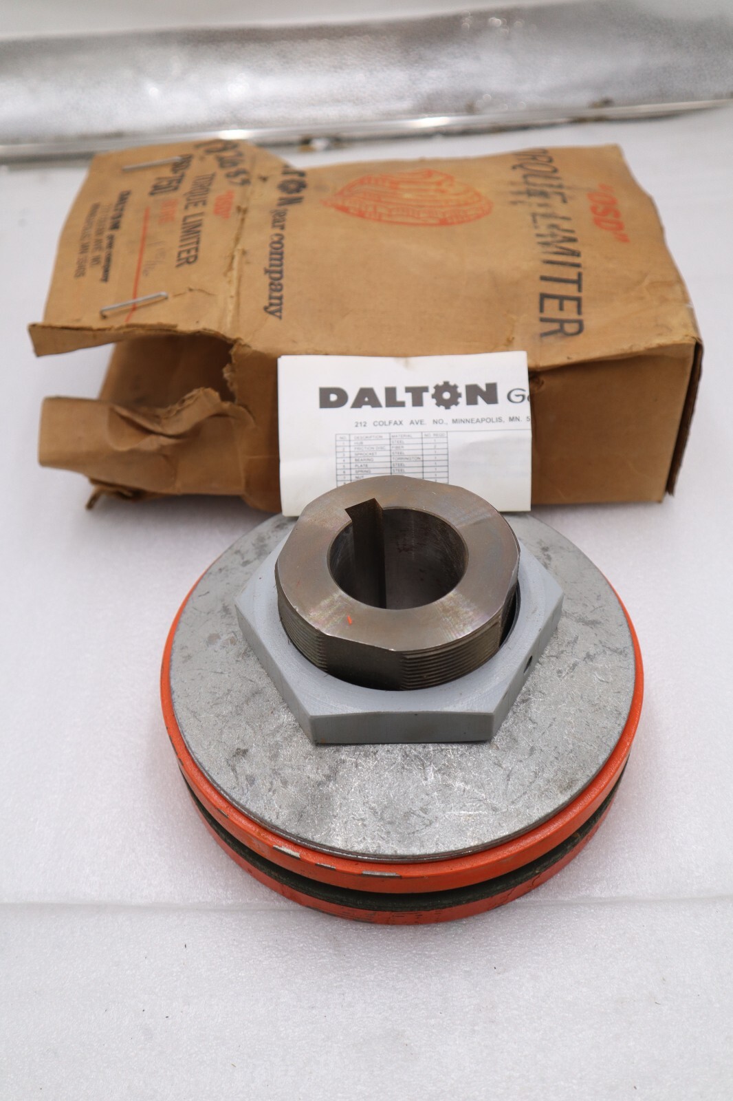 New Dalton Gear OSD-750D-1 15/16" Torque Limiter Overload Safety Device #H260A