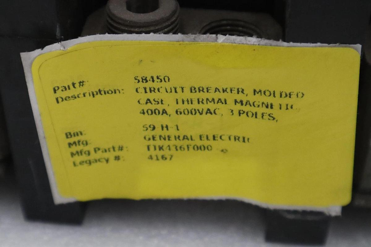 Used GE General Electric TJK436F000 Circuit Breaker STOCK CC158