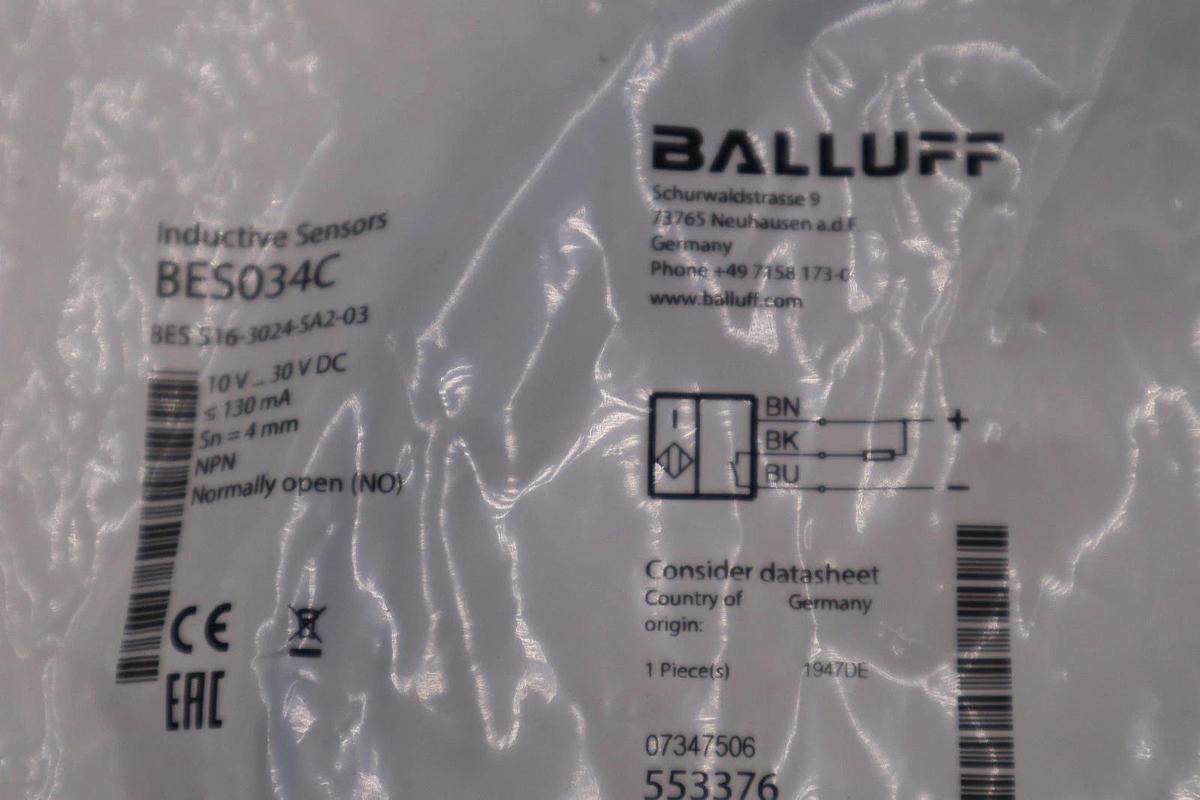 Used NEW BALLUFF BES516-3024-SA2-03 STOCK H1418