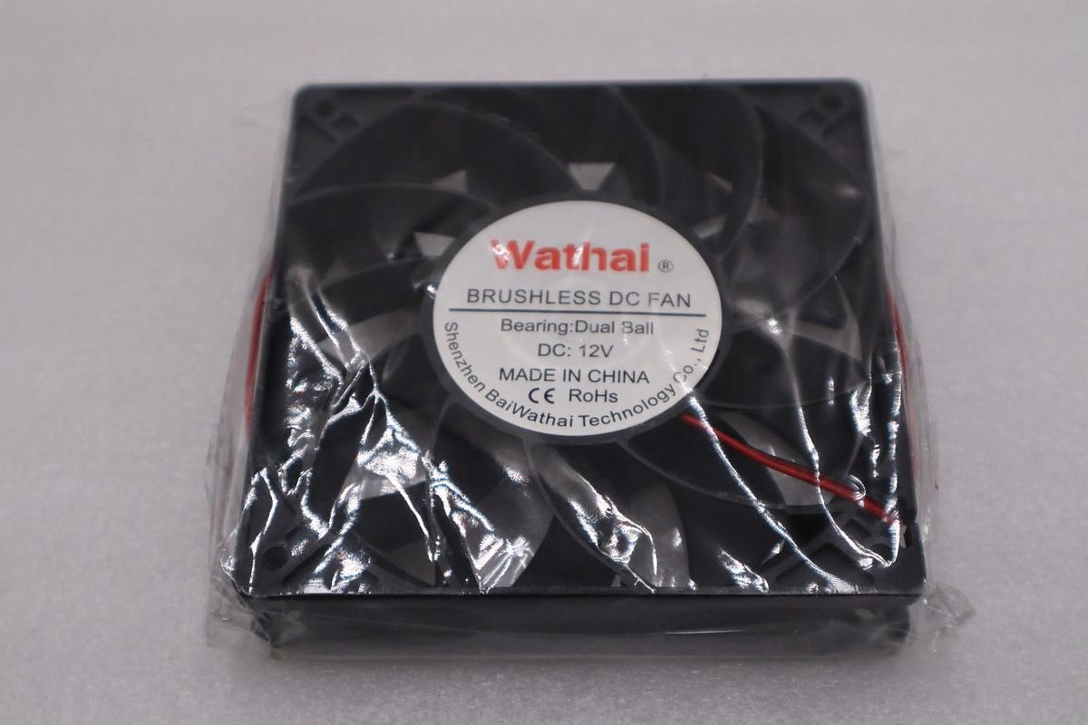Used LOT OF 3 NEW OPEN BOX Wathai Brushless DC Fan Bearing Dual Ball DC 12V H1055