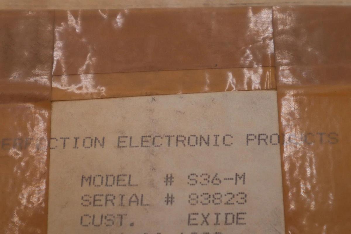 Used NEW PERFECTION ELECTRONIC POWER SENTRY BATTERY DISCHARGE INDICATOR S36-M #4550