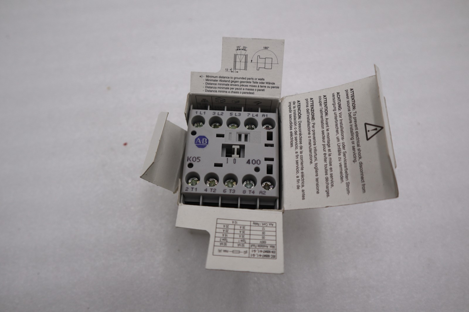 ALLEN BRADLEY 100-K05ZJ400 CONTACTOR 24VDC - NEW IN BOX - STOCK H463A