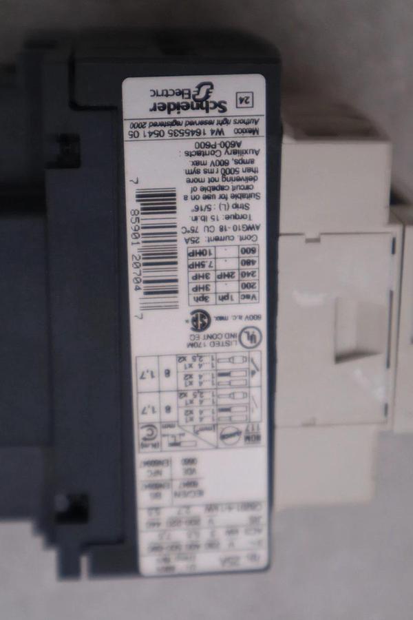 SQUARE D LC1D12G7 SCHNEIDER CONTACTOR STOCK #K-1954A