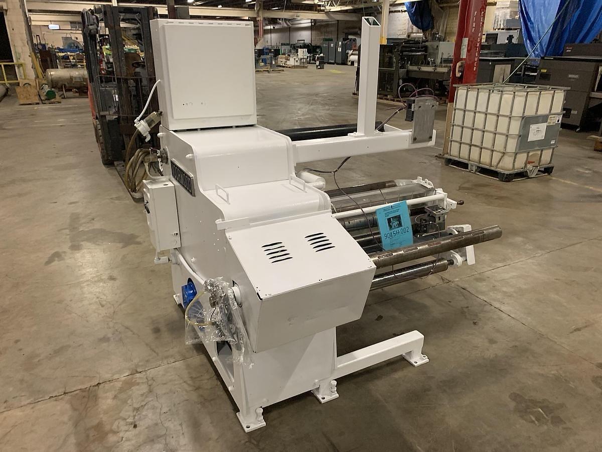 Used 30” VOORWOOD DUPLEX MODEL 30-24 SLITTER REWINDER WITH TRIM BLOWER