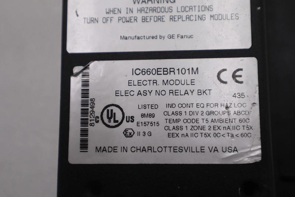 Used GE FANUC GENIUS IC660EBR101M / GE FANUC GENIUS IC660EBR101L MODULE STOCK 3384