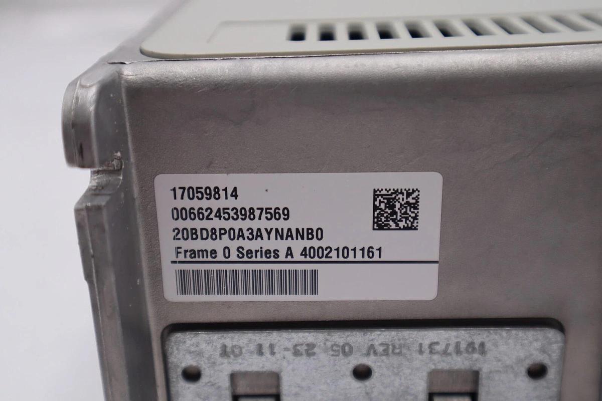 Used ALLEN-BRADLEY 20BD8P0A3AYNANB0 POWERFLEX 700 SERIES A STOCK #2801