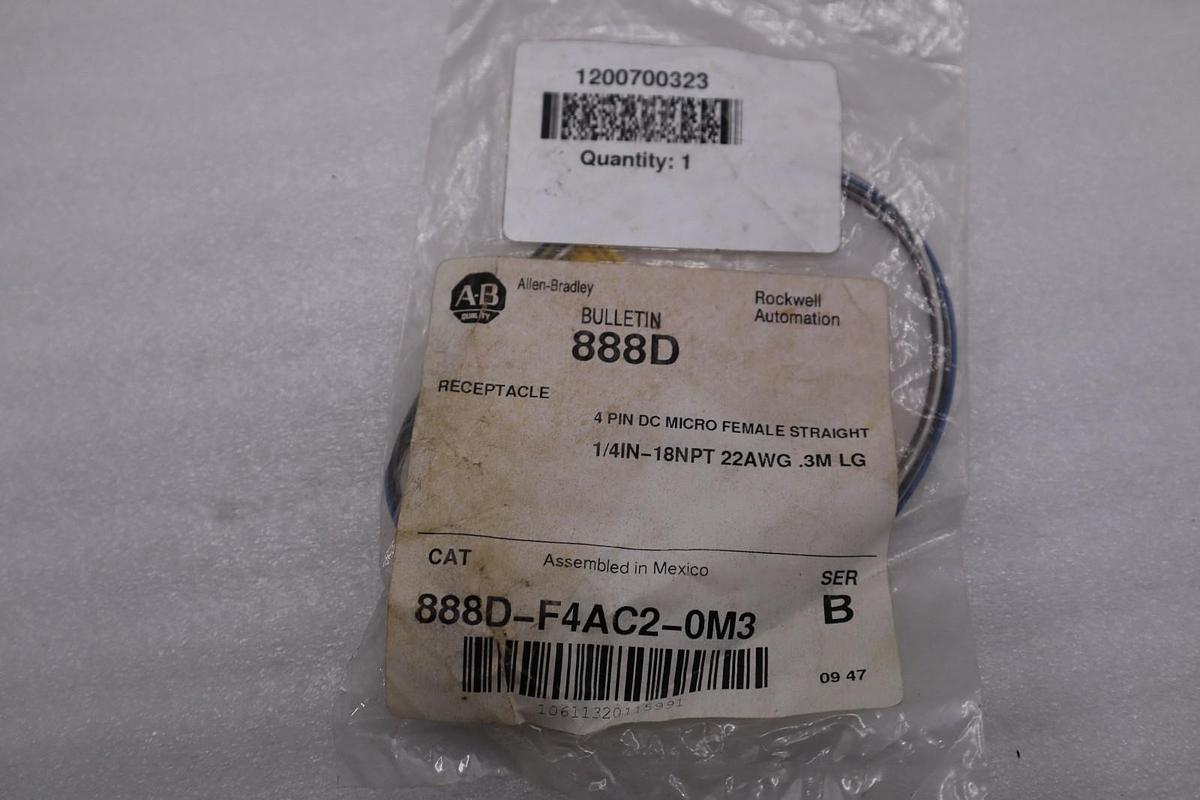 NEW AB ALLEN BRADLEY 888D-F4AC2-0M3 SER. B STOCK H1531A