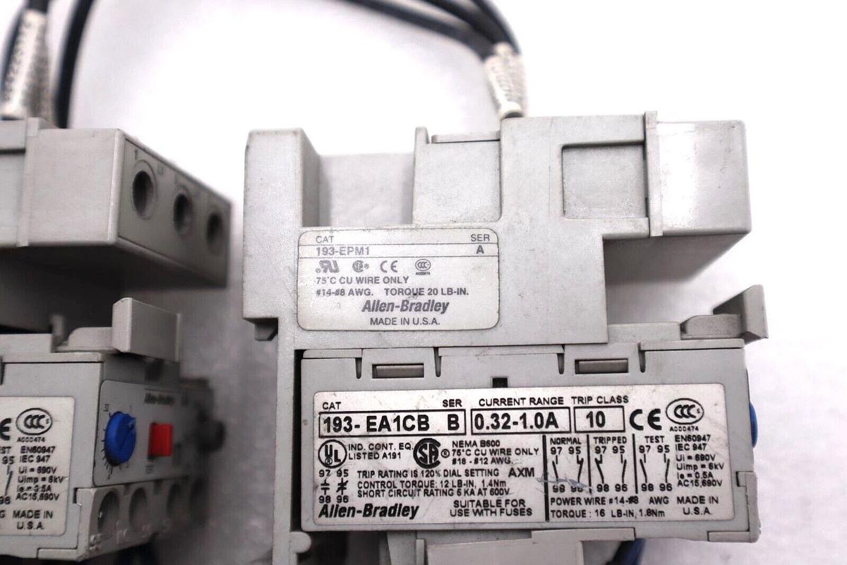 Used ALLEN BRADLEY 193-EA1CB 193-EPM1 DIN RAIL PANEL ADAPTER #L-631