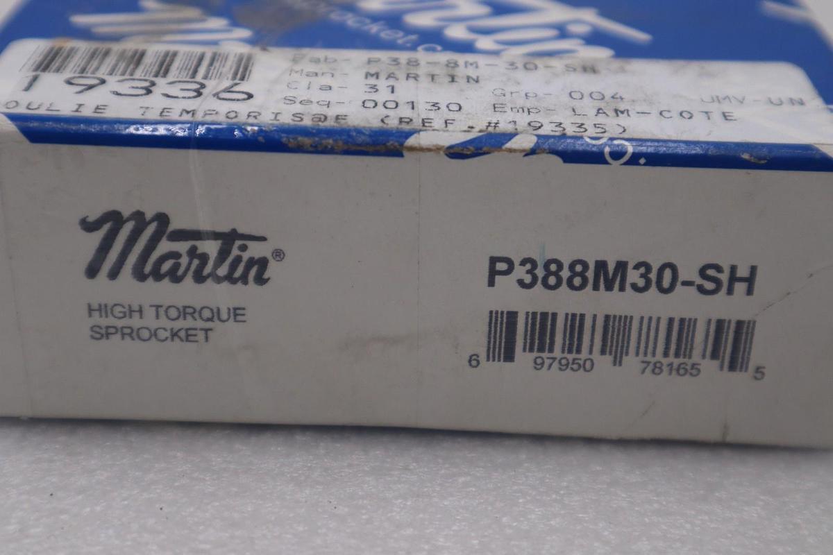 MARTIN P388M30-SH HIGH TORQUE SPROCKET - NEW IN BOX - STOCK GF577A