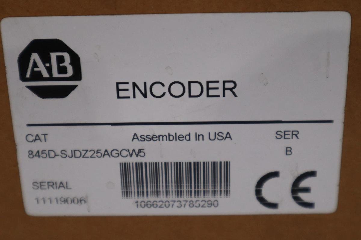 NEW OPEN BOX AB Allen Bradley 845D-SJDZ25AGCW5 Rotary Encoder STK GF59