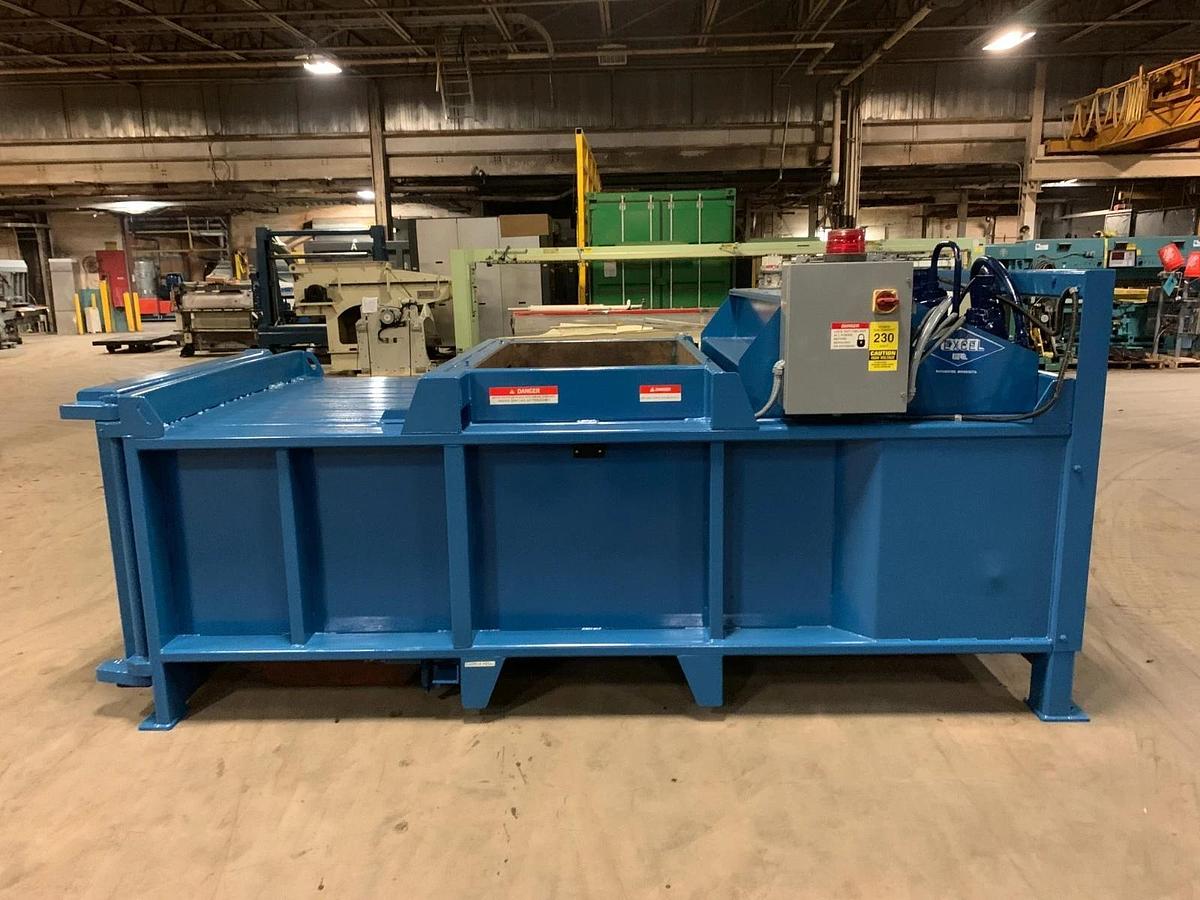 Used EXCEL EX-60 AUTOMATIC MANUAL TIE BALER WITH CONVEYOR VIDEO AVAILABLE