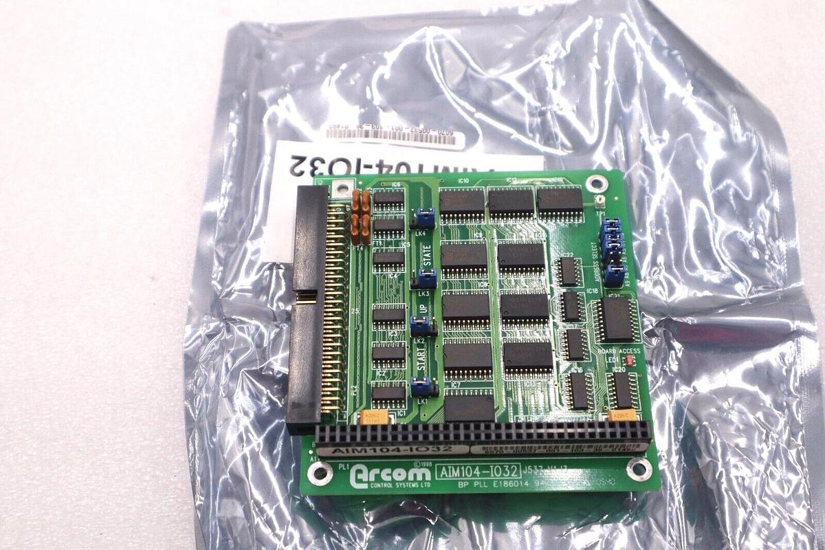 Used ARCOM CONROL SYSTEMS LTD AIM104-I032 J537 V1 13 BP PLL E186014 94V-0 STOCK #2736