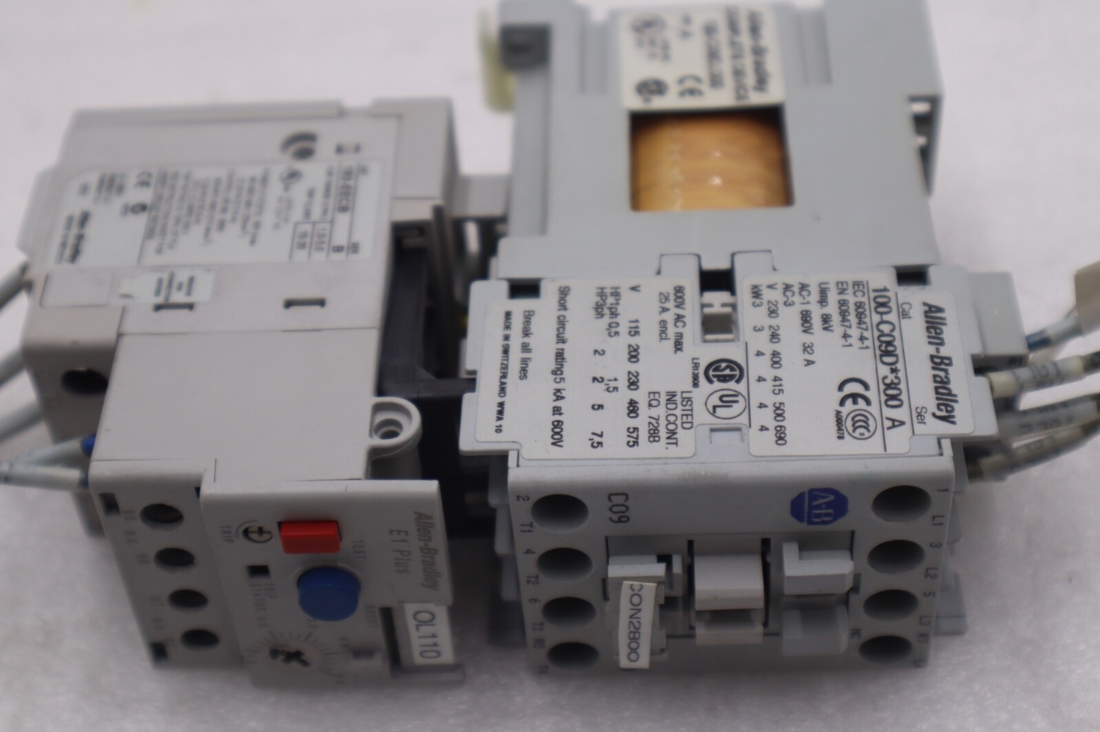 Used Allen Bradley 100-C09D300/100-C09DJ300 / 193-EECB/B DRIVES STOCK #B-1320