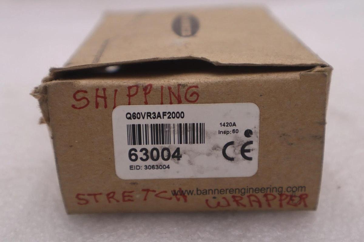 New Open Box BANNER Q60VR3AF2000 Photoelectric Switch Stock K-3106
