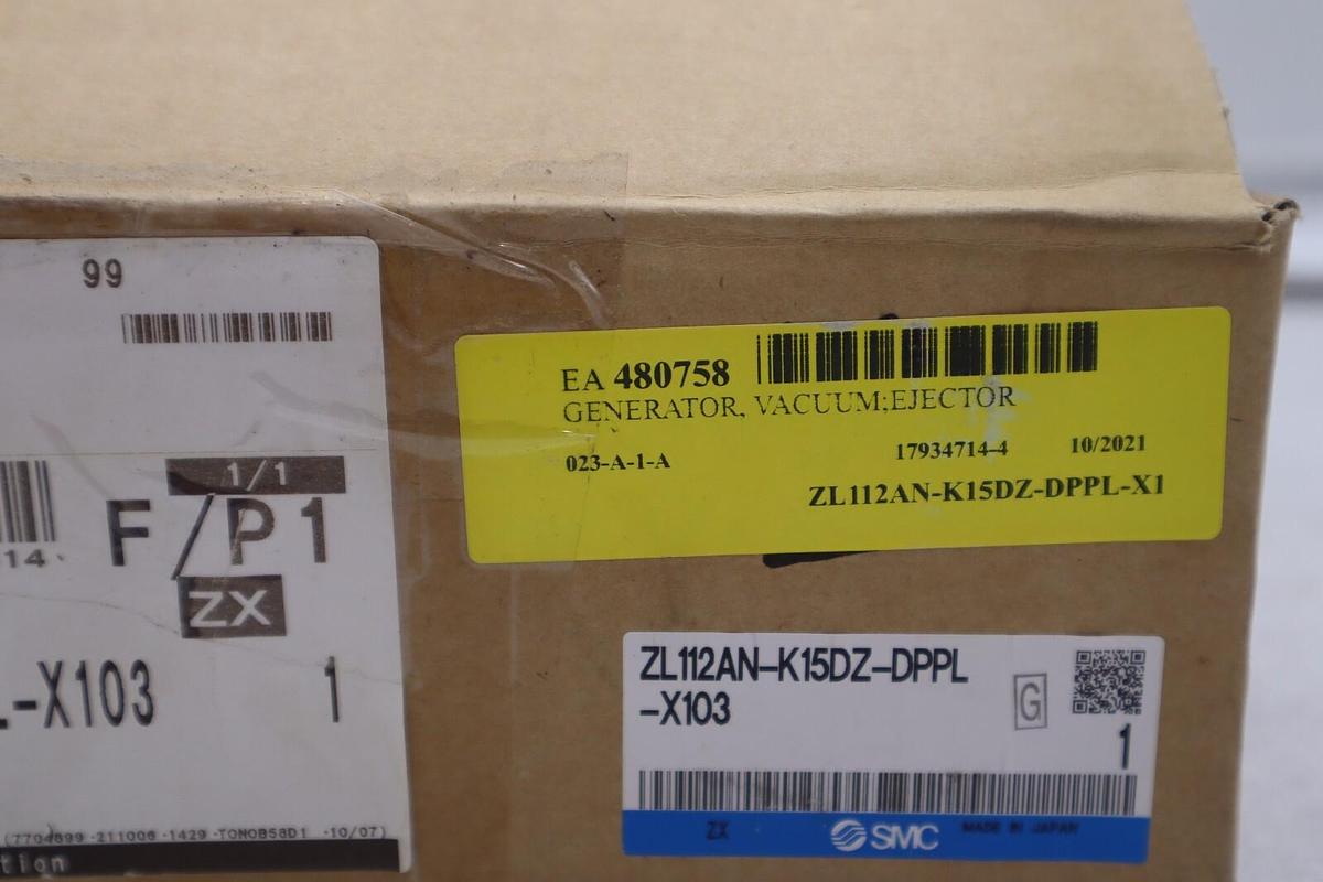 Used NEW SMC zl112an-k15dz-dppl-x103 Multistage Ejector Vacuum Ejector STOCK 4003