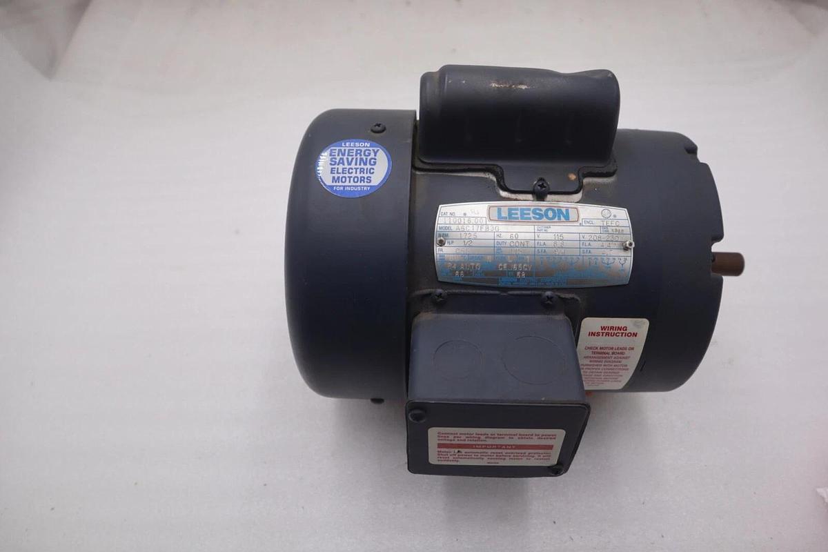 LEESON 110016 A6C17FB3G MOTOR 1/2 HP 115V STOCK #M-7