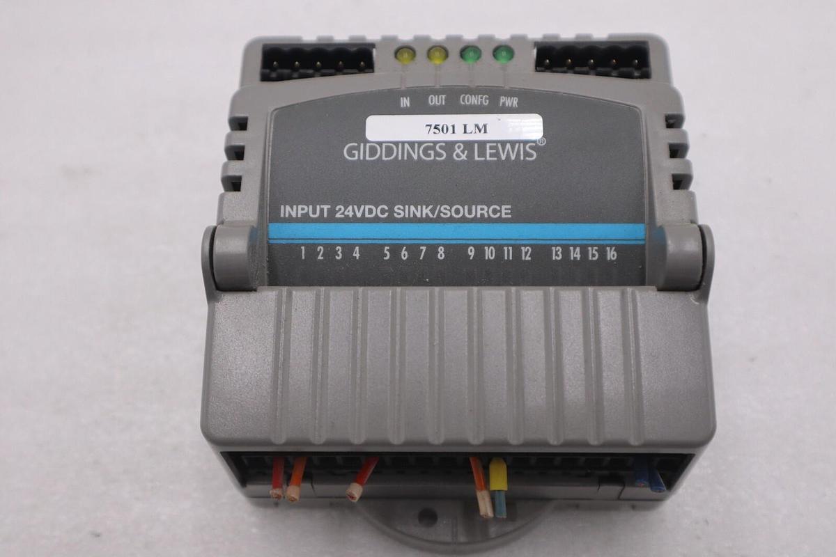 Used GIDDINGS & LEWIS M.1300.7372 R1 Input Module 24VDC SINK/SOURCE STOCK 644-D