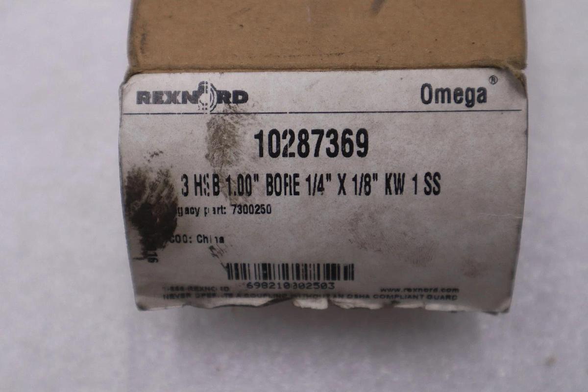 NEW OPEN BOX Rexnord 10287369 3 HSB 1.00 Bore 1/4 x 1/8 STOCK K3264CC